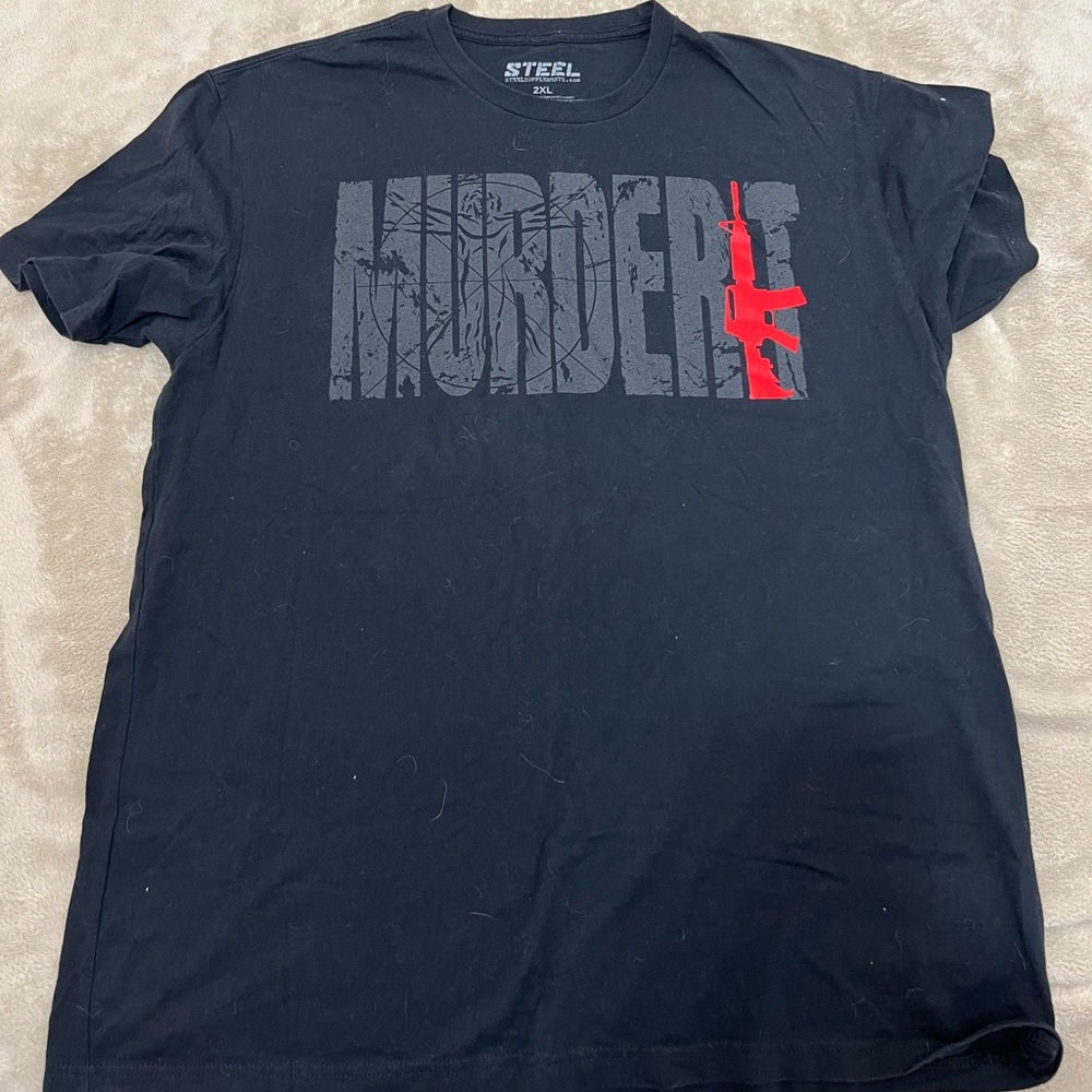 Steel supplements 2xl MURDER IT tee